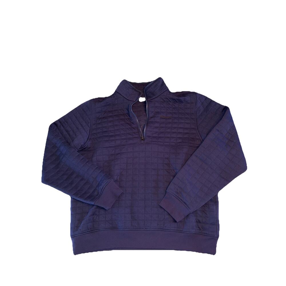 Marmot Mountain Works Roice 1/4 Zip Men’s Navy Quilted Pullover Sz L